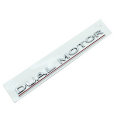 Dual Motor Emblem Tesla - Klistremerke